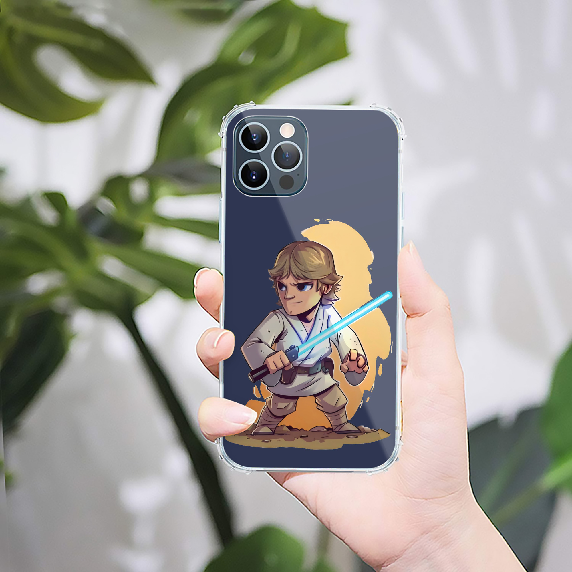 （画像用） スター・ウォーズ Star Wars 【iPhone 12シリーズ対応】透明スマホケース（クリアソフトケース）